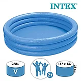 Бассейн надувной INTEX "Кристалл" детский 147х33 см, фото 3