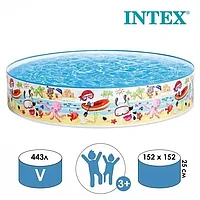 Каркасный бассейн INTEX "Пляж" детский 152х25 см