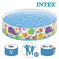 Каркасный бассейн INTEX "Океан" детский 183х38см
