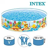 Бассейн детский складной INTEX 58477NP Утёнок 122х25см, фото 2