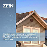 Решетка вентиляционная ZEIN Люкс РМ3030КР, 300 х 300 мм, с сеткой, металлическая, коричневая, фото 3