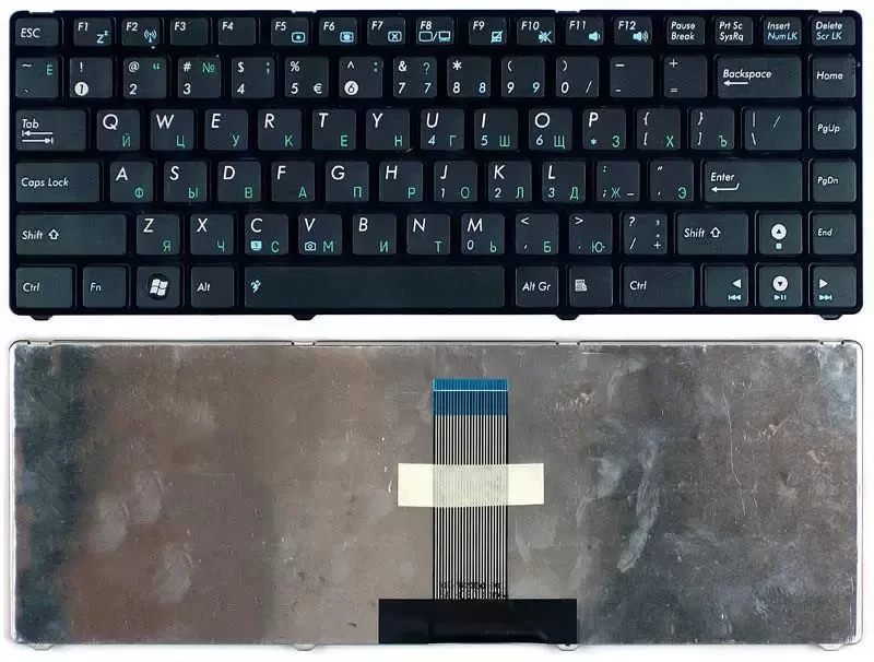 Клавиатура для ноутбука Asus UL20 Eee PC 1201, черная с рамкой
