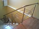 Фигурные перила (поручни) из нержавеющей стали, на лестницу, фото 6