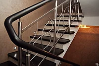 Фигурные перила (поручни) из нержавеющей стали, на лестницу