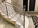 Фигурные перила (поручни) из нержавеющей стали, на лестницу, фото 7