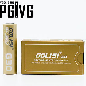 Аккумулятор Golisi G30 18650 3000 мАч