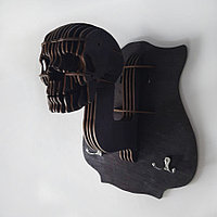 Вешалка для шлема "Череп" (черный)