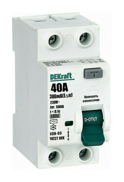 УЗО 03-6кА-2P-040А-300-AC