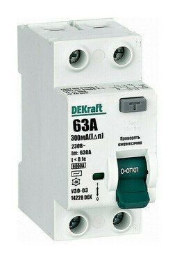УЗО 03-6кА-2P-063А-300-AC