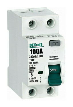 УЗО 03-6кА-2P-100А-300-AC