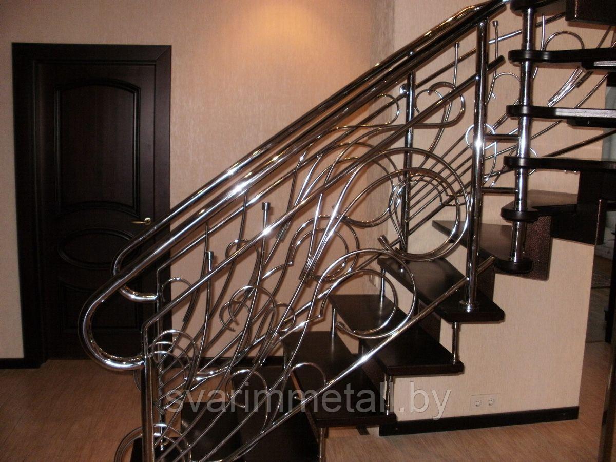 Декоративные поручни (перила) из нержавеющей стали, на лестницу - фото 9 - id-p210238625