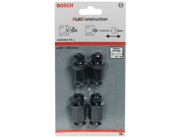 Набор переходников c SDS-Plus хвостовиком д/коронки Multi-Construction (4 шт) (BOSCH) - фото 1 - id-p210239763