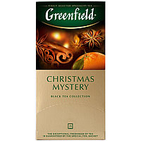 Чай Greenfield "Christmas Mystery", черный с пряностями, 25 фольг. пакетиков по 1,5г 0434-10