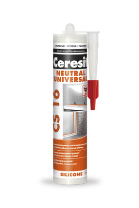 Ceresit/CS16/Силиконовый герметик нейтральный, прозрачный 280мл*, фото 2