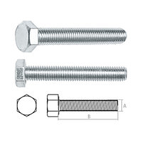 Болт М8х45 мм шестигр. цинк кл.пр. 5.8 DIN 933 (20 кг) STARFIX SM-15498-20