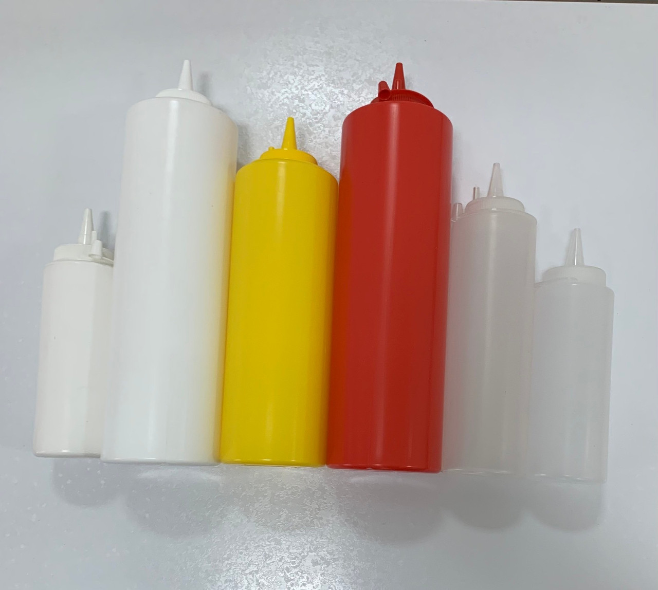 Емкость для соуса 250 мл с крышкой (красная,желтая,белая,прозрачная) - фото 1 - id-p210260884