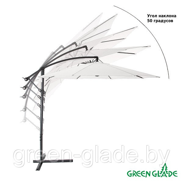 Зонт садовый Green Glade 8002 серый - фото 4 - id-p10021150