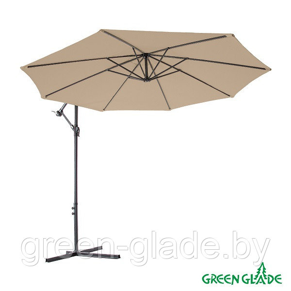 Зонт садовый Green Glade 8005 тауп серо-коричневый - фото 1 - id-p118435277