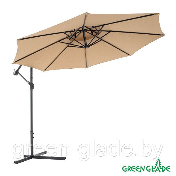 Зонт садовый Green Glade 8803 светло-коричневый - фото 1 - id-p54554534