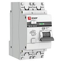 Дифференциальный автомат АД-32 1P+N 50А/30мА (хар. C, AC, электронный, защита 270В) 4.5кА EKF PROxim