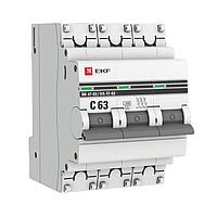 Автоматический выключатель 3P 63А (С) 4,5кА ВА 47-63 EKF PROxima