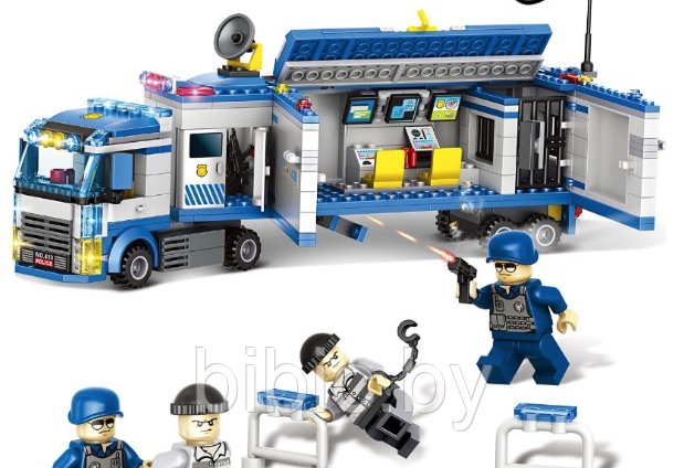 Детский конструктор City Полицейский участок патрульный A410, серия сити полицейская служба аналог лего lego - фото 2 - id-p210276555