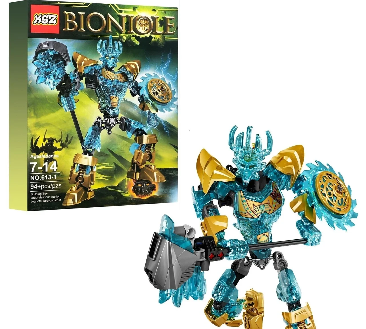 Конструктор Бионикл 613-1 Bionicle Экиму аналог Лего (LEGO) Bionicle 71312 - фото 1 - id-p210276456
