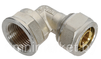 Угольник МП 16х1/2" с внутренней резьбой (латунь)