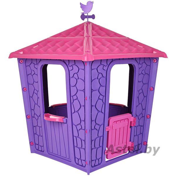 Детский игровой домик PILSAN Stone House Purple/Фиолетовый,114*114*151 см 06437 ФИОЛЕТ - фото 1 - id-p210223357