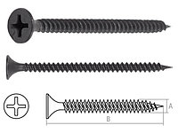 Саморез 4.2х70 mm для монтажа ГКЛ к металлу, фосфат (5 кг.) STARFIX SMV2-13552-5