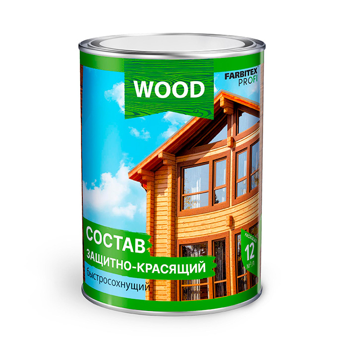 FARBITEX PROFI WOOD Состав защитно-красящийся для древесины быстросохнущий Рябина 0,75л - фото 1 - id-p210282036