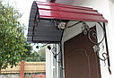 Козырек из металла с профлистом, черный, фото 8