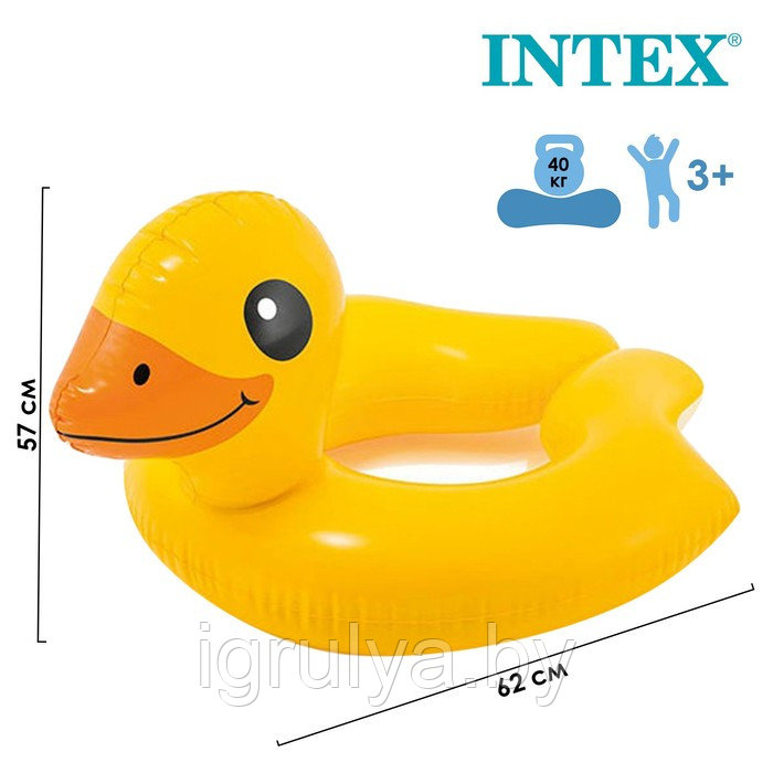 Круг надувной плавательный Intex 59220 Animal Split Ring, утка - фото 2 - id-p210288672