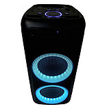 Акустическая портативная колонка Nakatomi GS-40 - 50W, Караоке с беспр. микр., BT+FM+USB+SD+LED+ДУ, фото 4