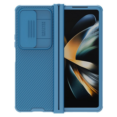 Чехол-накладка Nillkin CamShield Pro Синяя для Samsung Galaxy Z Fold 4 - фото 1 - id-p195492978