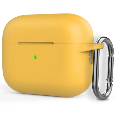 Чехол для наушников Silicone case желтый для Apple AirPods Pro - фото 1 - id-p210296028