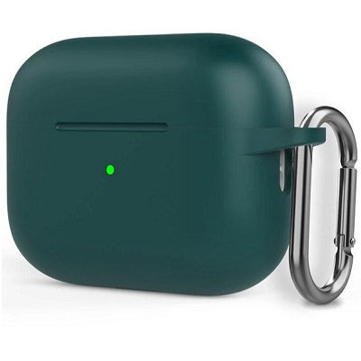 Чехол для наушников Silicone case темно-зеленый для Apple AirPods Pro - фото 1 - id-p210296030
