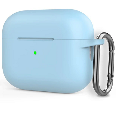 Чехол для наушников Silicone case голубой для Apple AirPods Pro - фото 1 - id-p210296031