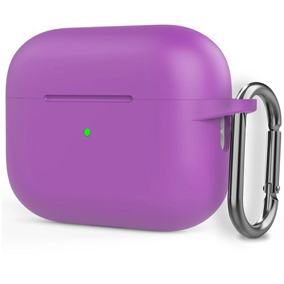 Чехол для наушников Silicone case фиолетовый для Apple AirPods Pro - фото 1 - id-p210296034