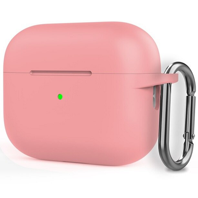 Чехол для наушников Silicone case розовый для Apple AirPods Pro 2 - фото 1 - id-p210296043