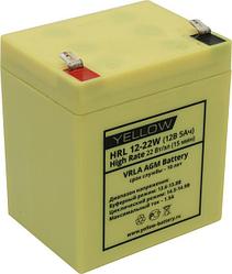 Аккумулятор YELLOW HRL 12-22W (12V, 5Ah) для UPS