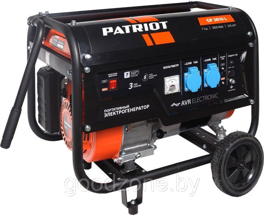 Бензиновый генератор Patriot GP 3810L - фото 1 - id-p210296325
