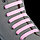 Набор шнурков силикон 6шт с плоск сеч светящ в темн 13мм 9см розовые, фото 5