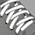 Шнурки с плоск сечением со светоотраж полосой 10мм 70см (пара) белые, фото 3