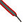 Шнурки с плоск сечением со светоотраж полосой 10мм 70см (пара) красные, фото 3