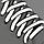 Шнурки с плоск сечением со светоотраж полосой 10мм 110см (пара) чёрн, фото 2