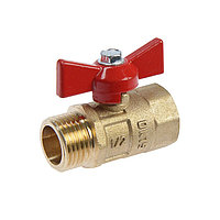 Кран шаровый 1/2" (Ду 15) Нар./Внутр. бабочка, ГАЛЛОП