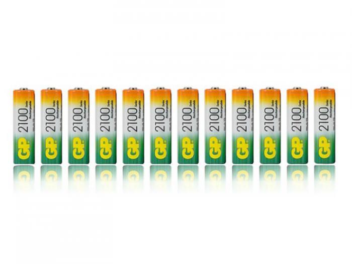 Аккумулятор АА - GP 2100mAh Ni-MH 210AAHC-B12/240 (12 штук) - фото 1 - id-p210302253