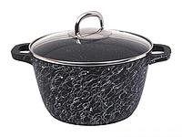 Кастрюля Kukmara Грация 4.5L Black-Silver кчс45а