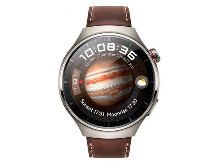 Умные часы Huawei Watch 4 Pro MDS-AL00 Titanium-Brown Strap 55020APB - фото 1 - id-p210302488